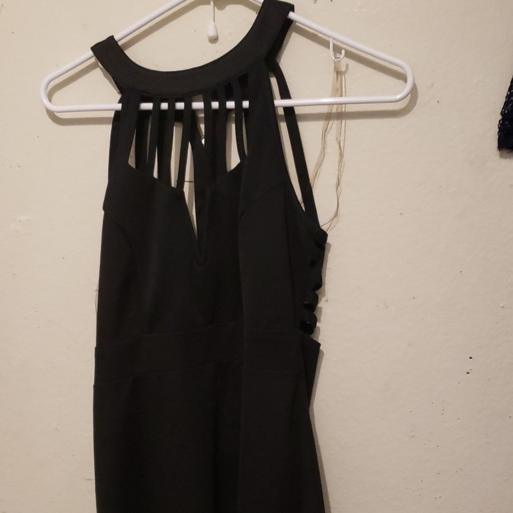 Black mini dress